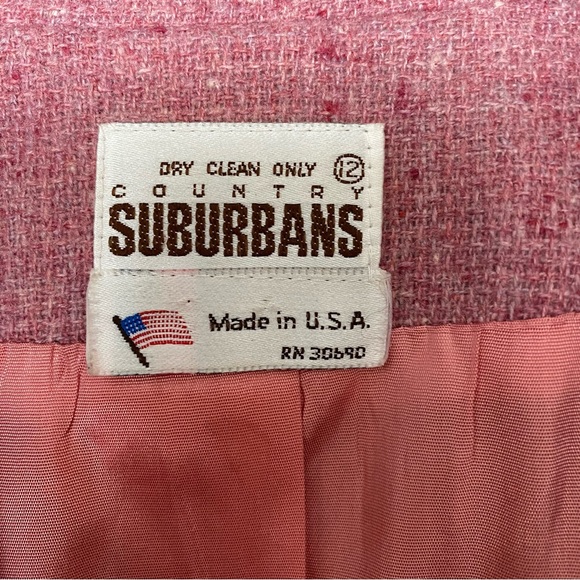 🌹Beautiful Rose coloured Vintage blazer and skirt set - Picture 10 of 13